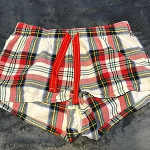 old navy plaid pajama shorts